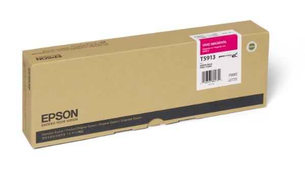 T591300 Epson UltraChrome K3 Vivid Magenta Ink, 700ml, Stylu