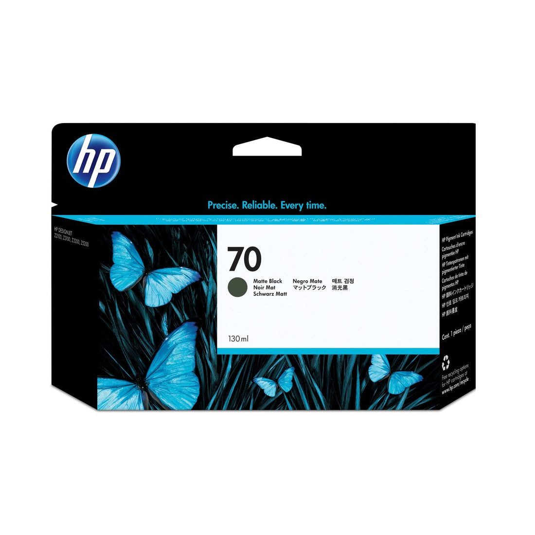 HP 70 Matte Black 130ml Ink Cartridge