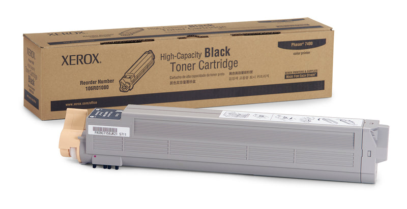 106R01080 Black High Capacity Toner Cartridge, Phaser 7400