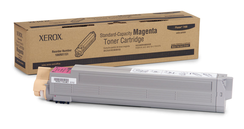 106R01151 Magenta Standard Capacity Toner Cartridge, Phaser