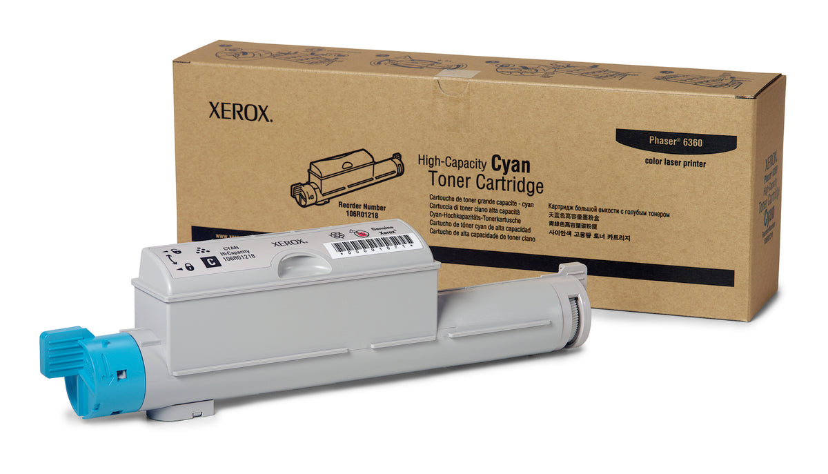 106R01218 PHASER 6360 CYAN HIGH CAPACITY TONER CARTRIDGE