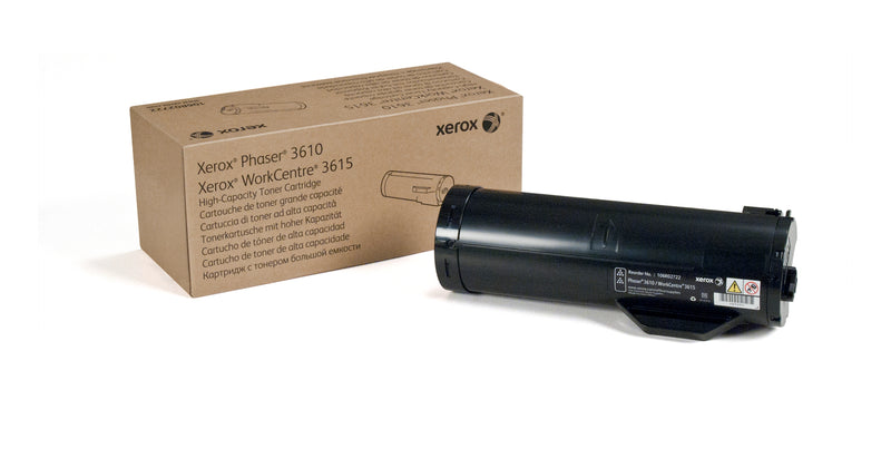 106R02722 Black High Capacity Toner Cartridge, Phaser 3610,