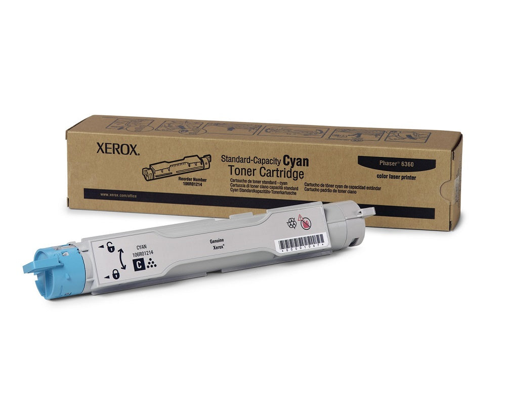 106R01214 PHASER 6360 CYAN STANDARD CAPACITY TONER CARTRIDGE