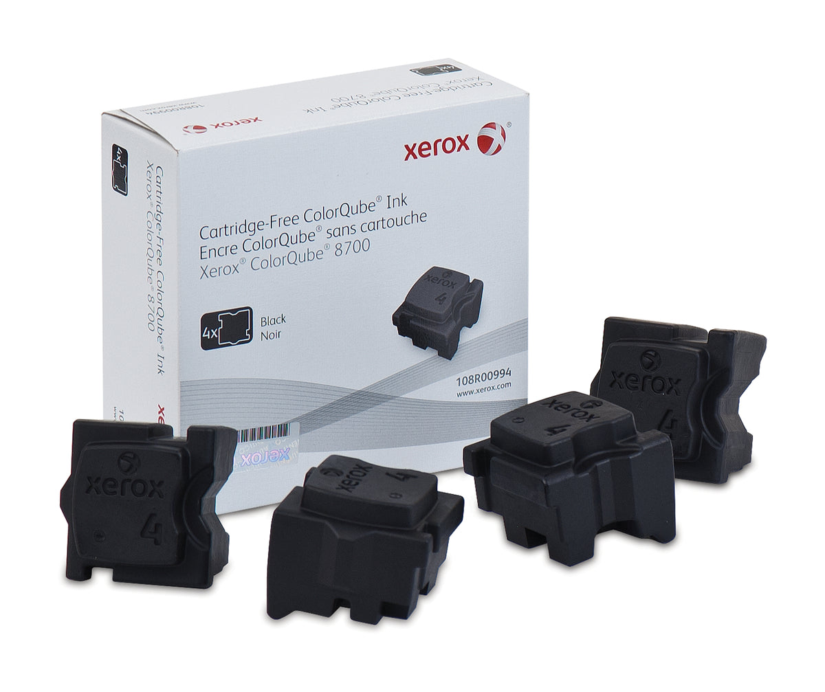 108R00994 Xerox Colorqube Ink Black, Colorqube 8700 (4Sticks