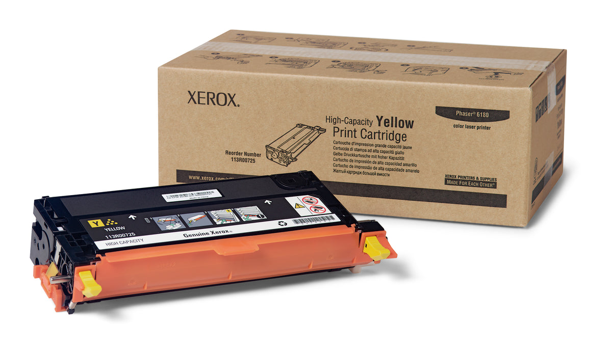 113R00725 PHASER 6180 SERIES YELLOW HIGH CAPACITY PRINT CART
