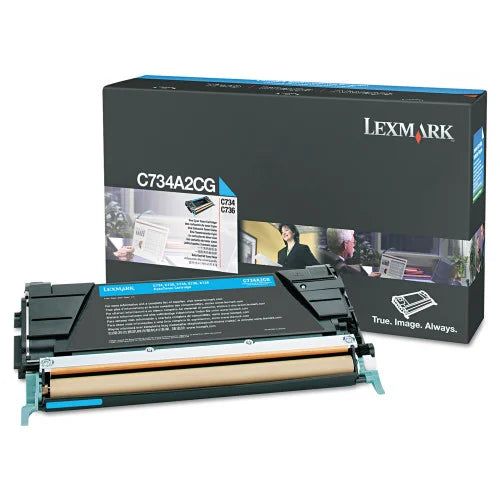 C734A2CG Lexmark C/X734,736,X738 Cyan 8K Toner Cart