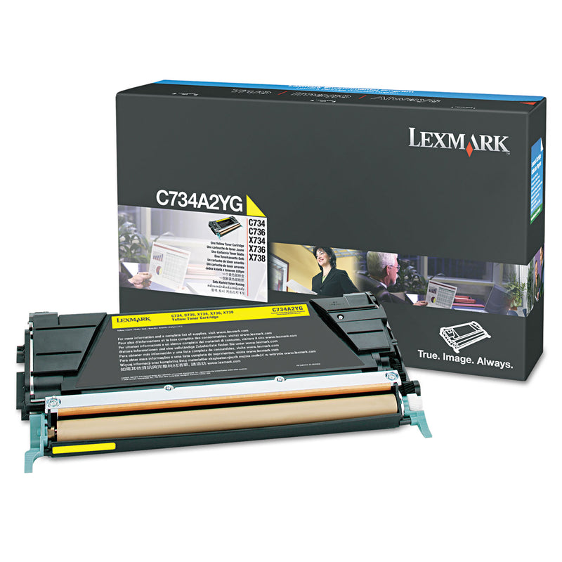 C734A2YG Lexmark  C/X734,746,X738 Yellow 6K Toner Car