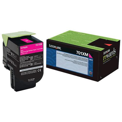 Lexmark CS510 Magenta Toner Cartridge, Extra High Yield, Genuine OEM (70C0XMG, 70C0X30, 700X3, 701XM)