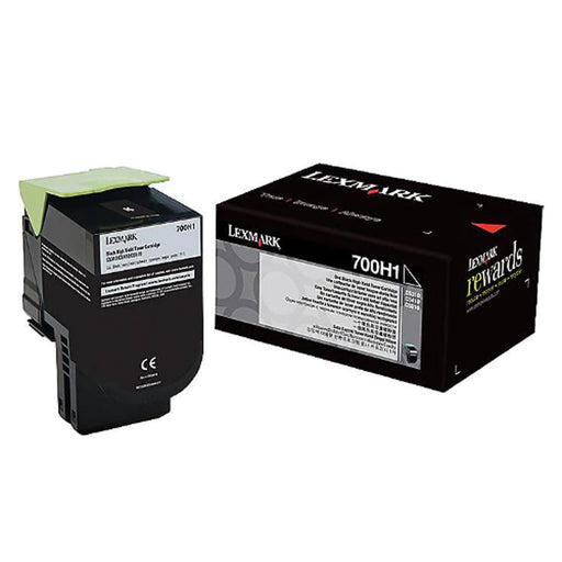 Lexmark CS310 CS410 Black Toner Cartridge, High Yield, Genuine OEM (70C0H10, 70C0HKG, 700H1, 701H)