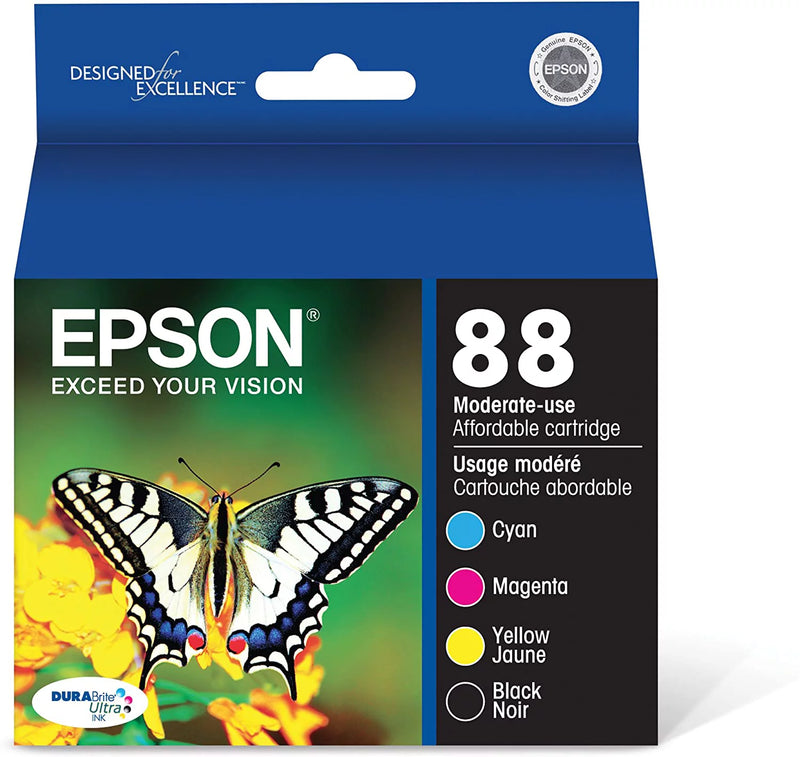 T088120-BCS Epson T088 Durabrite Ultra Ink Combo (CMYK) Ink Cartridges