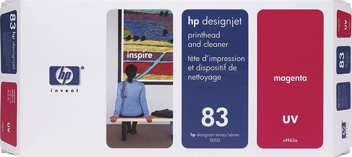 HP 83 UV Magenta Printhead and Cleaner