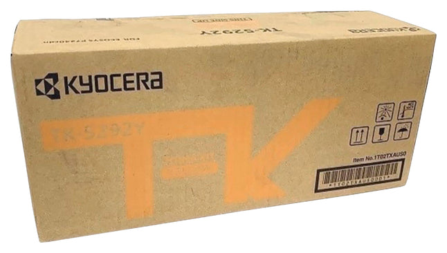 Kyocera Genuine OEM TK5292Y (1T02TXAUS0) Yellow Toner Cartridge (13K YLD)