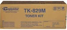Copystar Genuine OEM TK829M Magenta Toner Cartridge (7K YLD) (aka 1T02FZBCS0) (Same as TK827M)