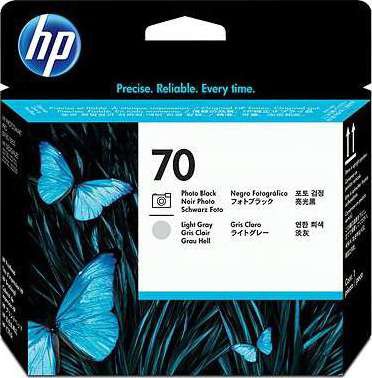 HP 70 Photo Black and Lt Gray Print Head