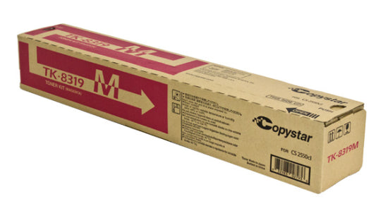Copystar Genuine OEM TK8319M (TK-8319M) Magenta Toner Cartridge (6K YLD) (AKA 1T02MVBCS0)