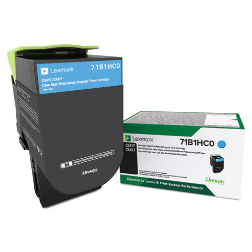 71B1HC0 LEXMARK CS/X417/517 CYAN HY   TONER 3.5K