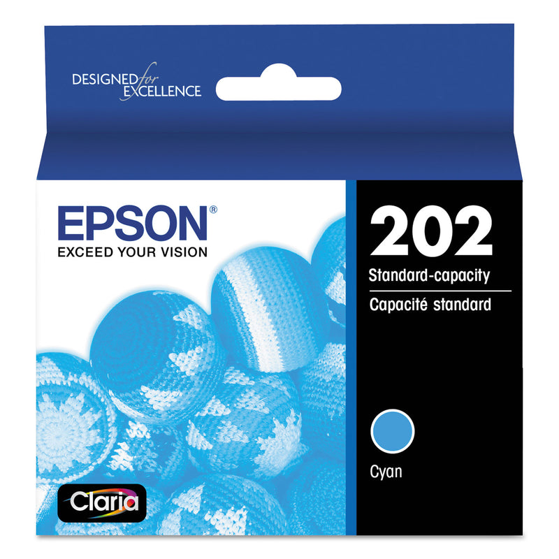 T202220-S EPSON T202 Cyan, DuraBrite Ultra Ink Cartridge, w