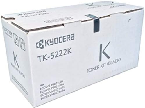 Kyocera Genuine OEM TK-5222K (1T02R90US1) Black Toner Cartridge (1.2K YLD)