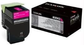 Lexmark CX510 Black Toner Cartridge, Extra High Yield, Genuine OEM (80C0XKG, 80C0X10)