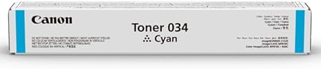 9453B001 Canon TONER CARTRIDGE 034 CYAN