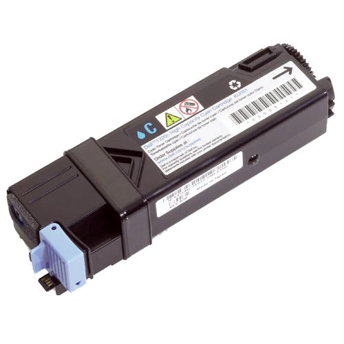 Dell Genuine OEM FM065 (T107C / 330-1437) High Yield Cyan Toner Cartridge (2.5K YLD)
