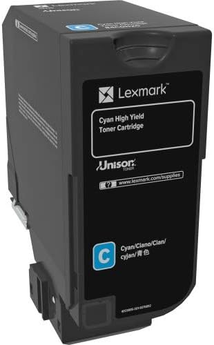 Lexmark CX725 Cyan Toner Cartridge, High Yield, Genuine OEM (84C0HCG, 84C0H20)