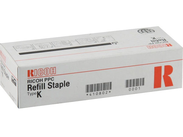 Ricoh Genuine OEM 410802 Type K Staples (3x5000 Staple Ctg)