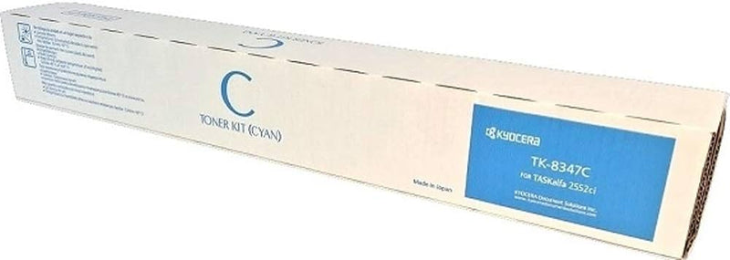 Kyocera Genuine OEM TK-8347C (1T02L7CUS0) Cyan Toner Cartridge (12K YLD)
