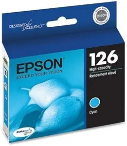 T126220-S EPSON DURABRITE ULTRA INK CYAN, WORKFORCE 60/520/6
