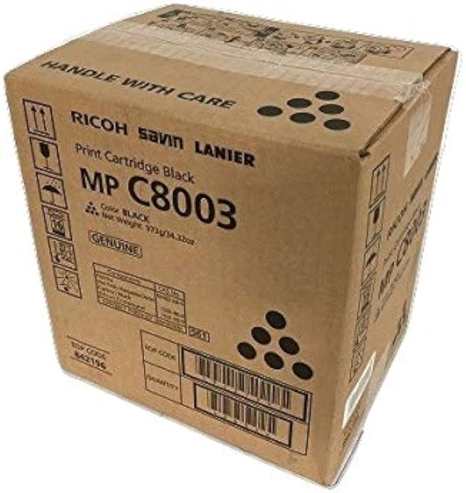 Ricoh Genuine OEM 842196 Black Print Cartridge (47K YLD)
