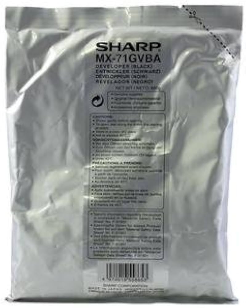 Sharp Genuine OEM MX71NVBA (MX-71NVBA) Black Developer