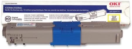 Okidata C331dn Yellow Toner Cartridge, High Yield, Genuine OEM - toners.ca