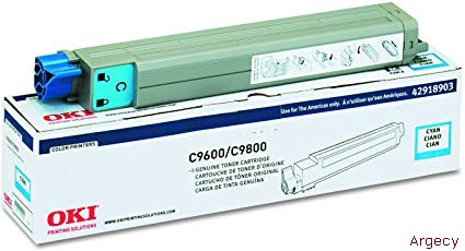 42918903 C9600/C9800 CYAN TONER CARTRIDGE "TYPE C7"