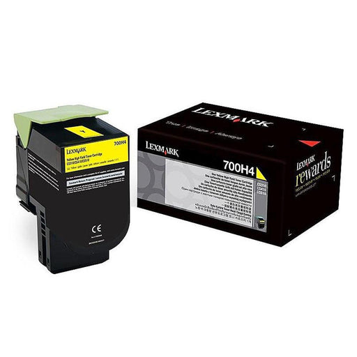 Lexmark CS310 CS410 Yellow Toner Cartridge, High Yield, Genuine OEM (70C1HY0, 700H4, 701HY, 70C0HYG)