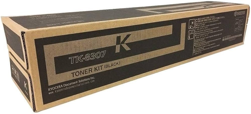 Kyocera Mita Genuine OEM TK8307K (TK-8307K) Black Toner Cartridge (25K YLD) (1T02LK0US1 / 1T02LK0US0)