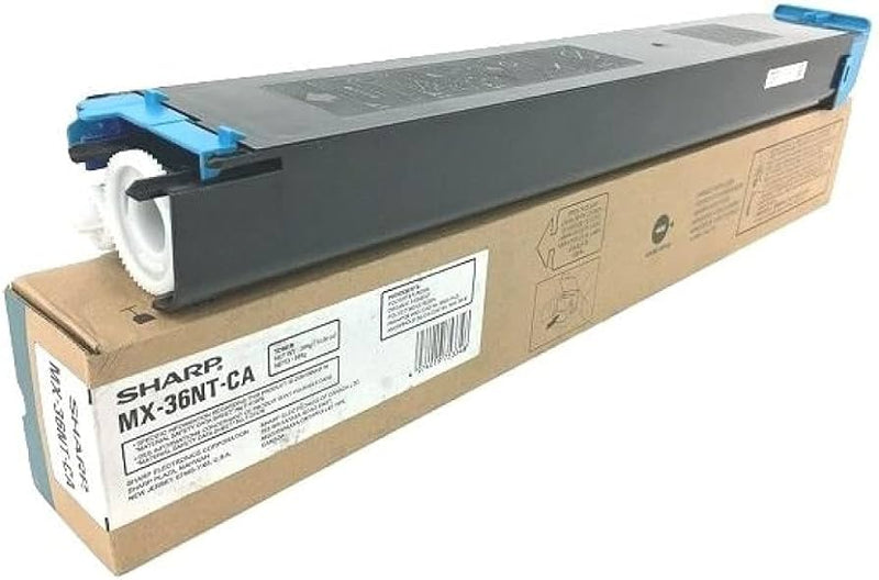 Sharp Genuine OEM MX36NTCA (MX-36NTCA) Cyan Toner Cartridge (15K YLD)