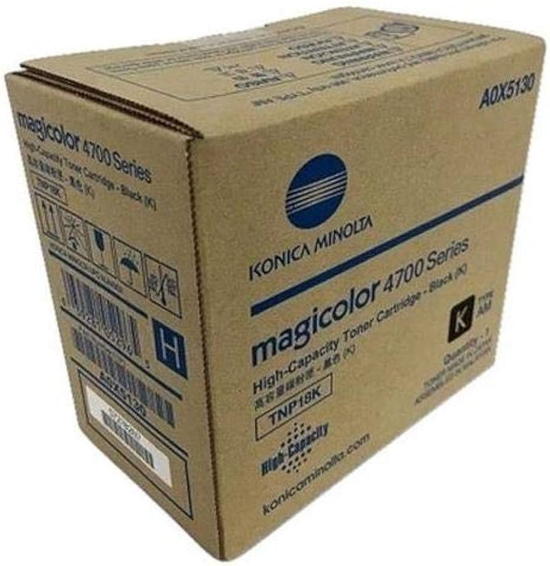 Konica Minolta Genuine OEM A0X5130 Black High Capacity Toner for Magicolor 4750 (6K Yld)