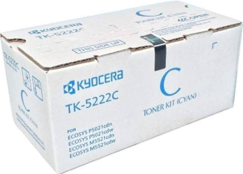 Kyocera Genuine OEM TK-5222C (1T02R9CUS1) Cyan Toner Cartridge (1.2K YLD)