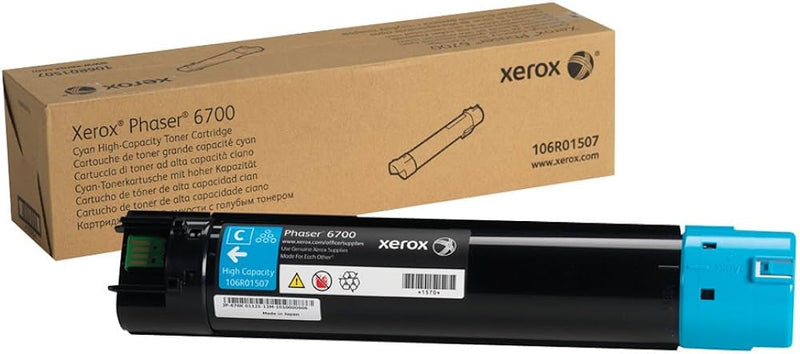 106R01507 Cyan High Capacity Toner Cartridge, Phaser 6700