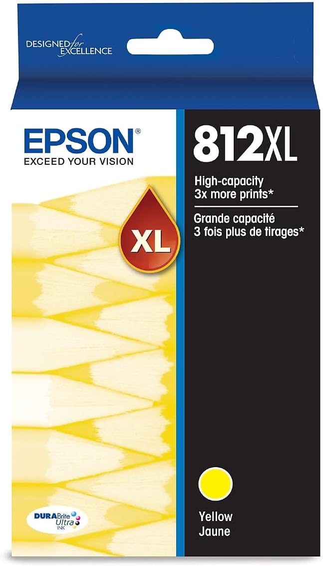 T812XL420-S Epson EPSON T812 High Capacity Yellow Ink Cartri