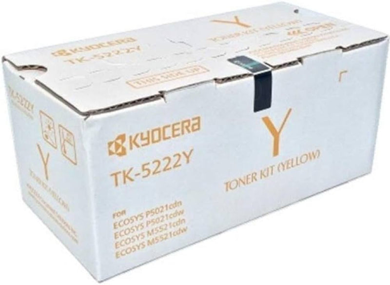 Kyocera Genuine OEM TK-5222Y (1T02R9AUS1) Yellow Toner Cartridge (1.2K YLD)