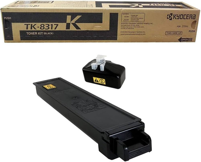Kyocera Mita Genuine OEM TK8317K (TK-8317K) Black Toner Cartridge (12K YLD) (1T02MV0US0)