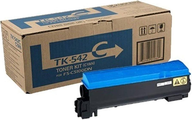 Kyocera Mita Genuine OEM TK542C (TK-542C) Cyan Toner Cartridge (aka 1T02HLCUS0) (4K YLD)
