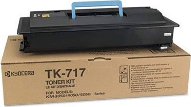 Kyocera Mita Genuine OEM TK717 (TK-717) Black Toner Cartridge (34K YLD) (aka 1T02GROUSO)