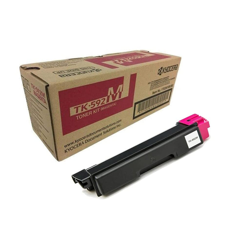 Kyocera Mita Genuine OEM TK592M (TK-592M) Magenta Toner Cartridge (5K YLD)