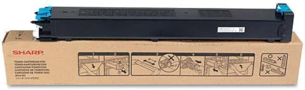 Sharp Genuine OEM MX27NTCA (MX-27NTCA) Cyan Laser Toner Cartridge (15K YLD)