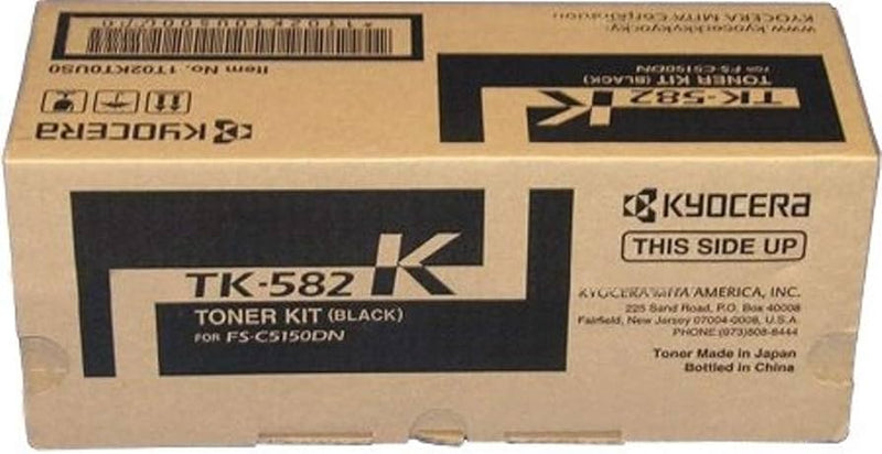 Kyocera Mita Genuine OEM TK582K (TK-582K) Black Toner Cartridge (3.5K YLD)