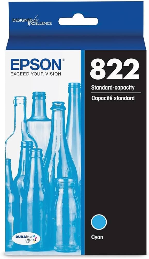 T822220-S Epson EPSON T822 Standard Capacity Cyan Ink Cartri