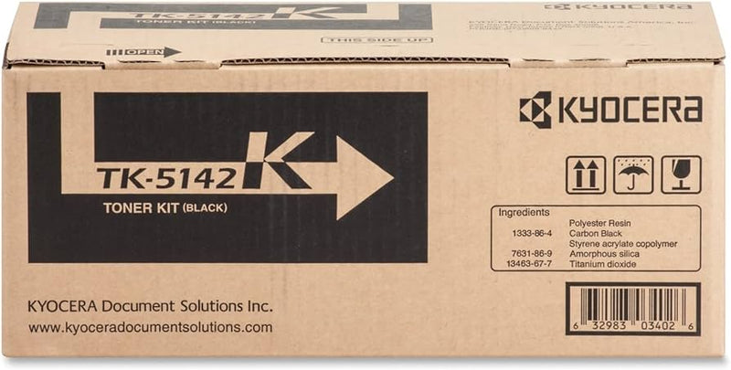 Kyocera Genuine OEM TK5142K (1T02NR0US0) Black Toner Cartridge (7K YLD)