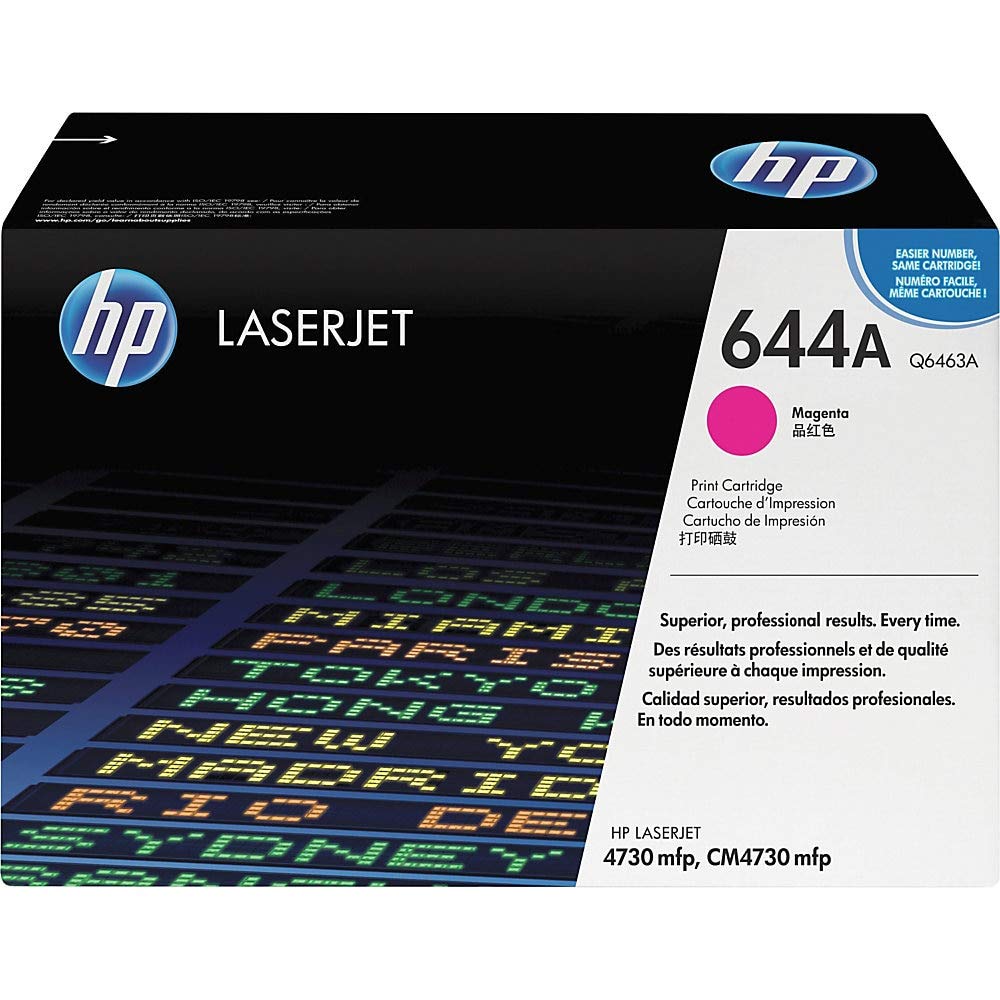 Q6463A HP #644A MAGENTA TONER CARTRIDGE FOR CLJ 4730